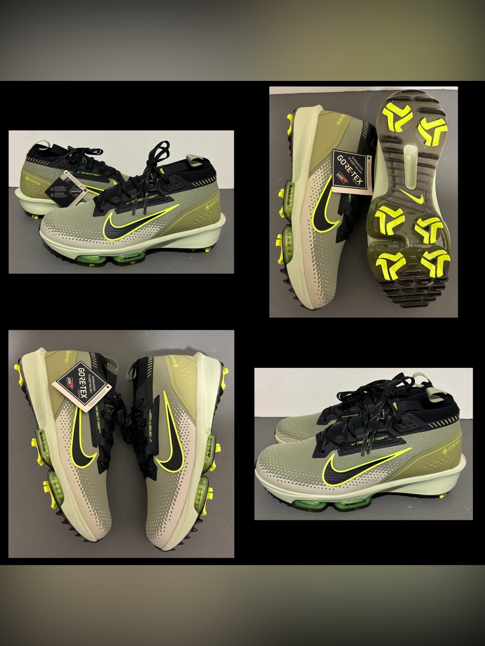 Nike Infinity Tour Next% 2 GORE TEX Camo Green Golf Cleats Mens sz NEW NO BOX